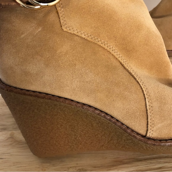 NWT Cole Haan NIKE Air Michelle Shearling Boots Waterproof suede Lamb sheep fur - Picture 6 of 14